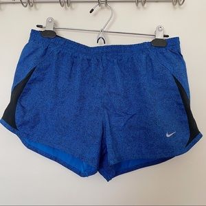 Nike blue dri-fit running shorts size M